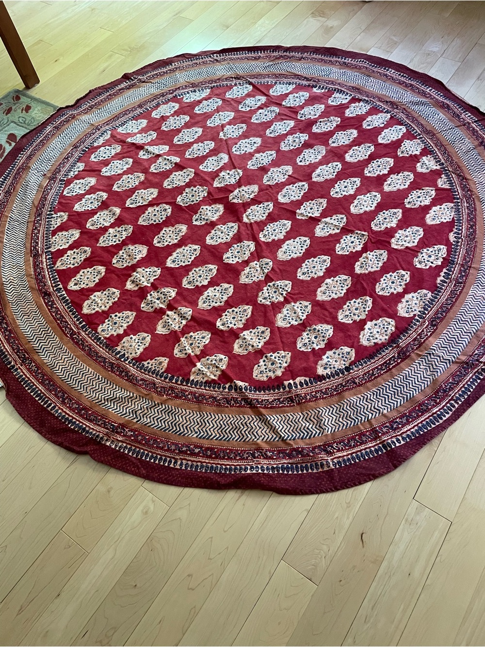 72” Round Indian block print  Printed  Tablecloth